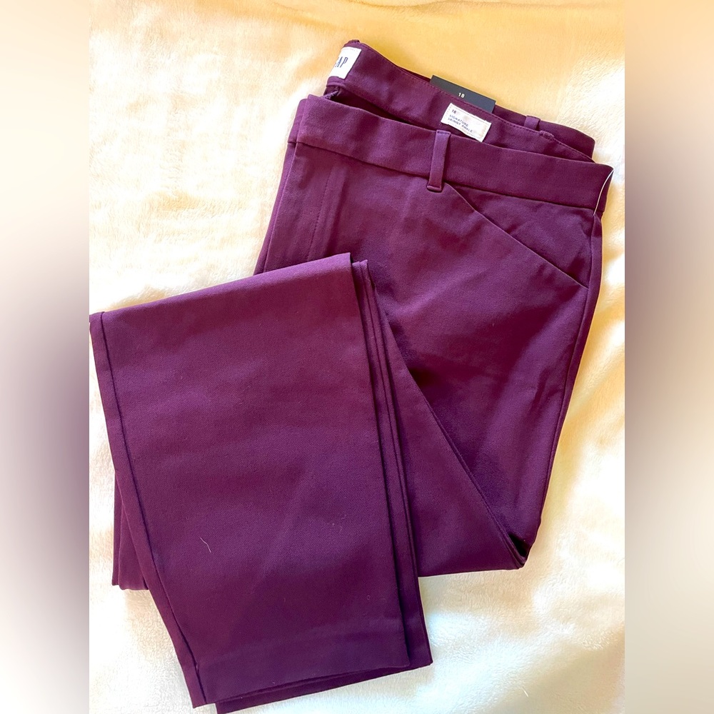 🔥❤️NWT GAP Skinny Maroon Ankle Pants 🔥❤️